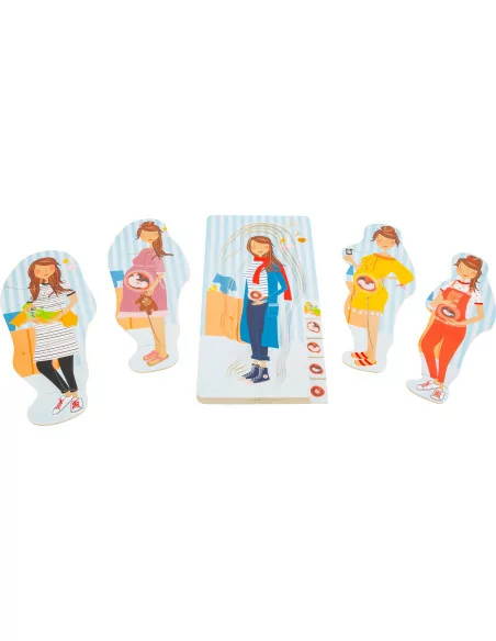 Puzzle warstwowe – rozwój płodu