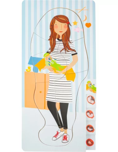 Puzzle warstwowe – rozwój płodu