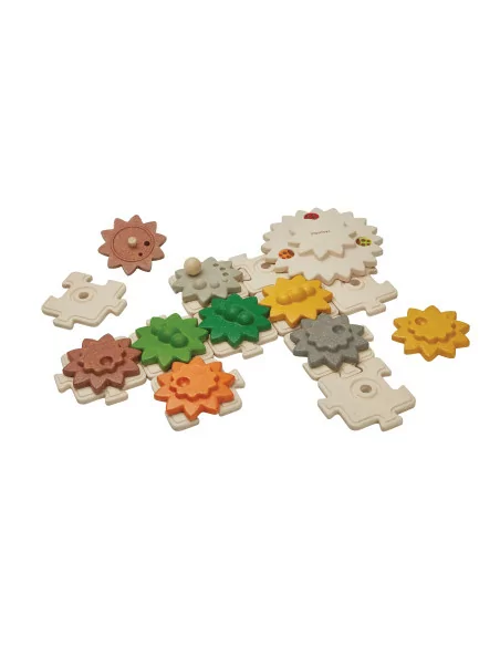 Puzzle drewniane - Koła zębate