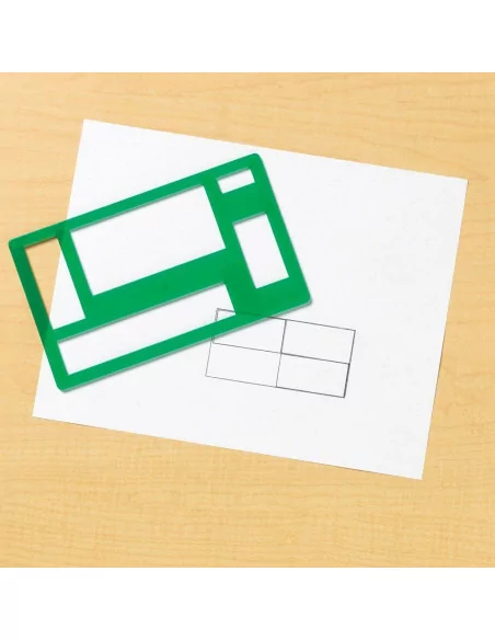 Szablony figur geometrycznych, zestaw