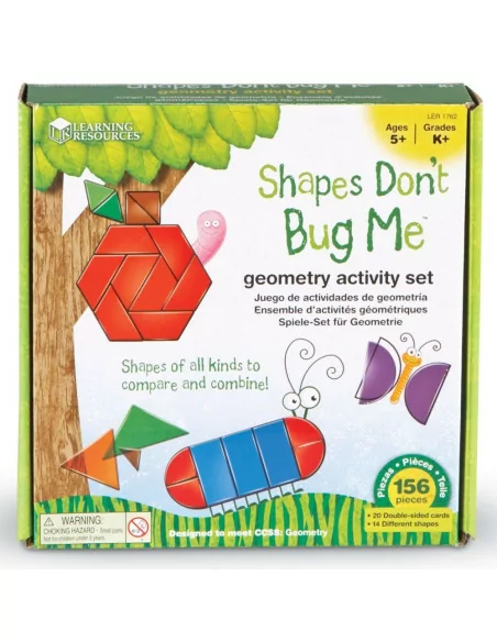 Kolorowa geometria, zestaw układanki i plansze