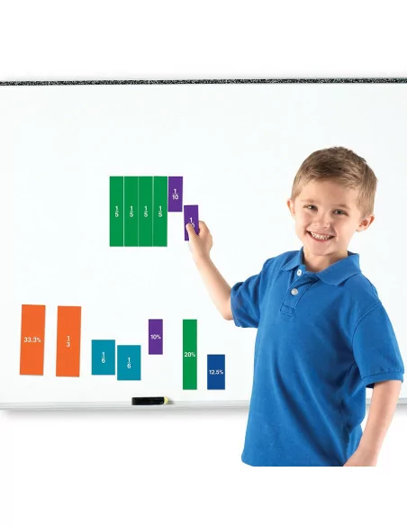 Kolorowe ułamki - kwadraty (dwustronne)