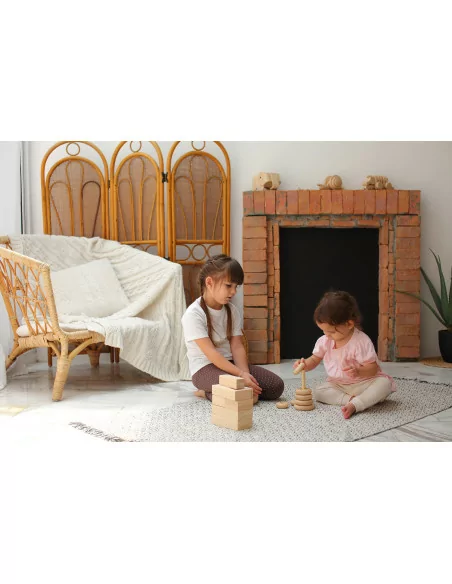 PlanToys - Drewniana wieża - drewno naturalne