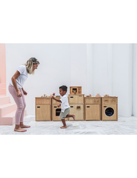 PlanToys - Drewniana mikrofalówka