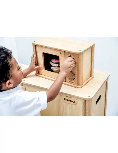 PlanToys - Drewniana mikrofalówka