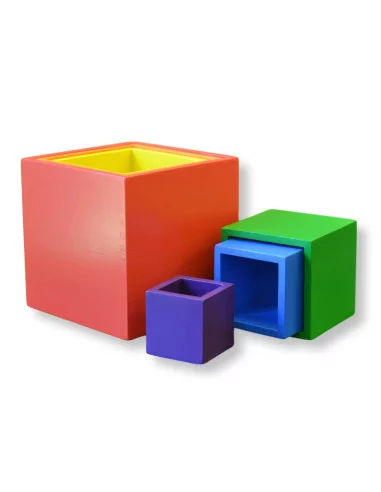 Kolorowe pudełka - zestaw