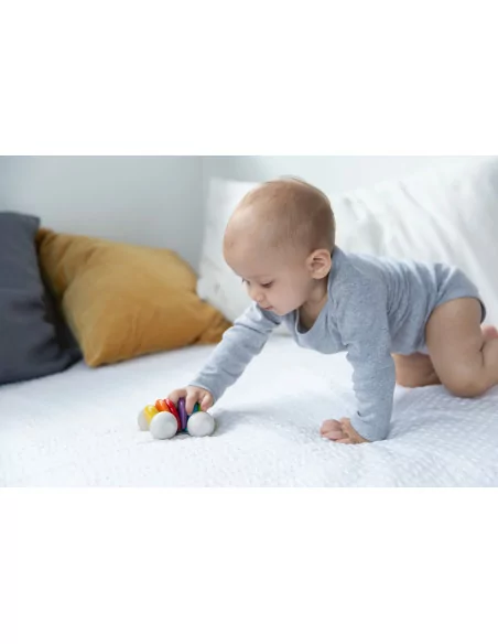 Drewniany samochód klekotka