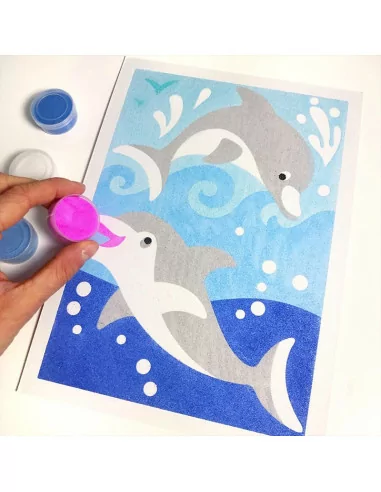 Ryby i delfiny - obrazki piaskowe Sablimage