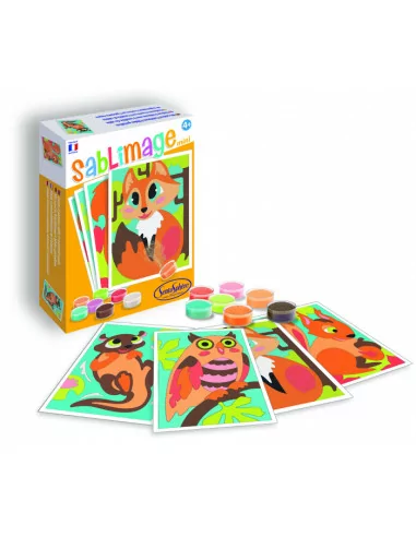 Zwierzęta leśne - 4 obrazki piaskowe Sablimage...