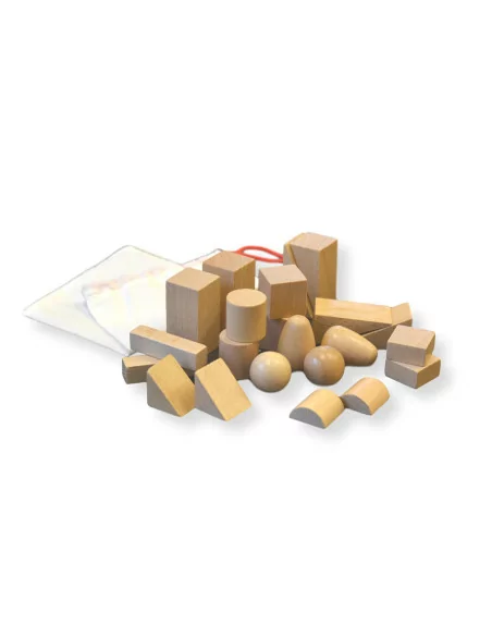 Tajemný sáček s geometrickými tvary (2 sady)