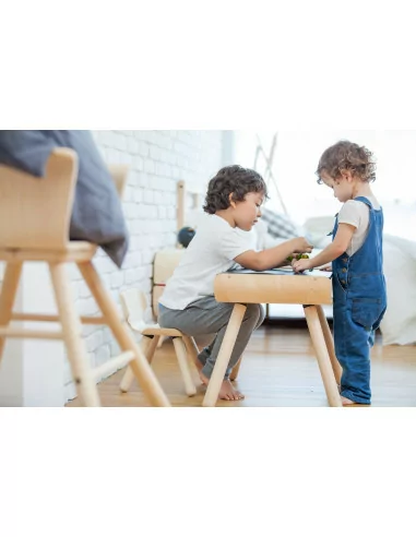 PlanToys Stół i krzesła - czarny