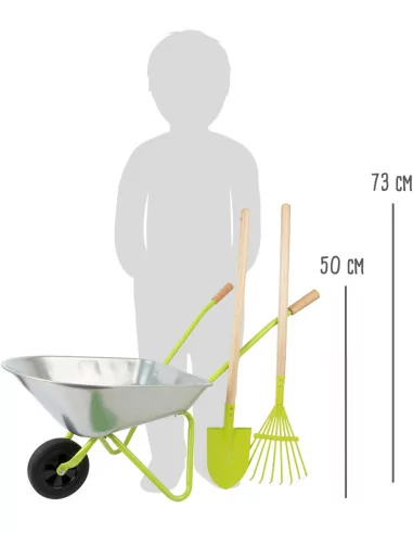 Taczka i narzędzia ogrodowe