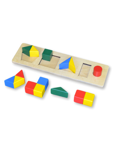 Kolorowa układanka Figury - mały rozmiar