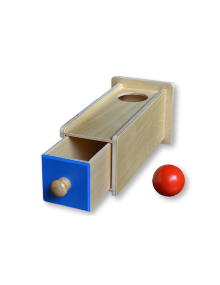 Drewniana kasetka z szufladką