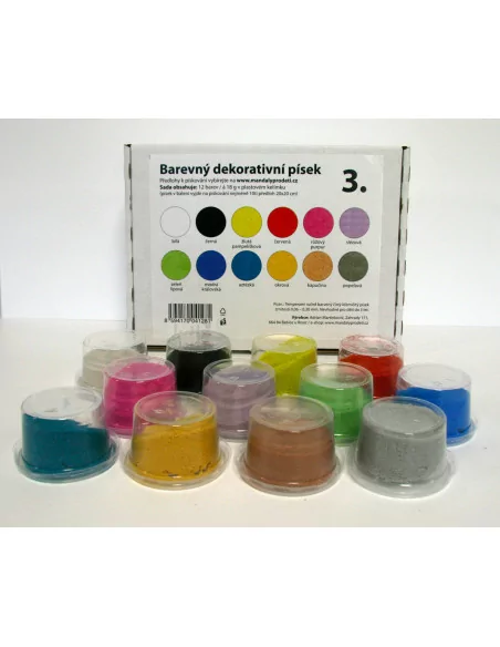 Zestaw piasku do tworzenia 12 kolorów, cz.3