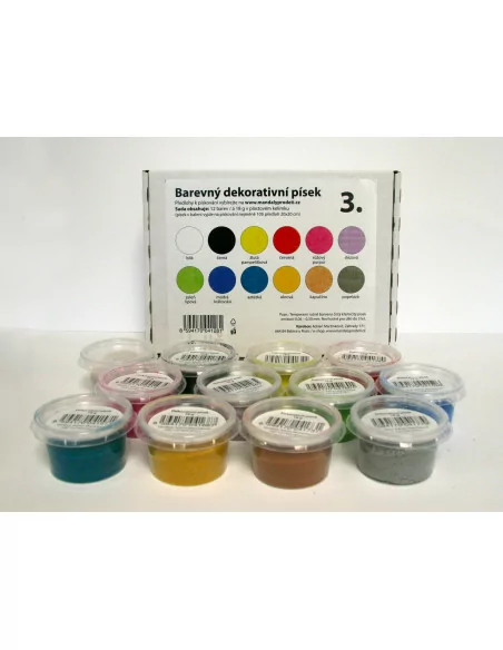 Zestaw piasku do tworzenia 12 kolorów, cz.3
