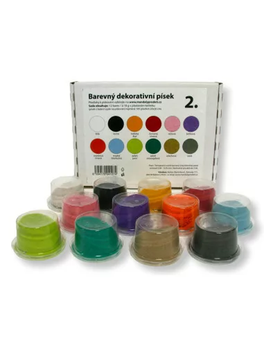 Zestaw piasku do tworzenia 12 kolorów, cz.2
