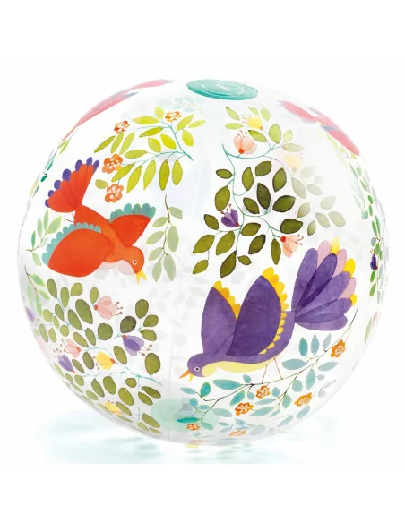 Djeco - Piłka dmuchana Ptaki