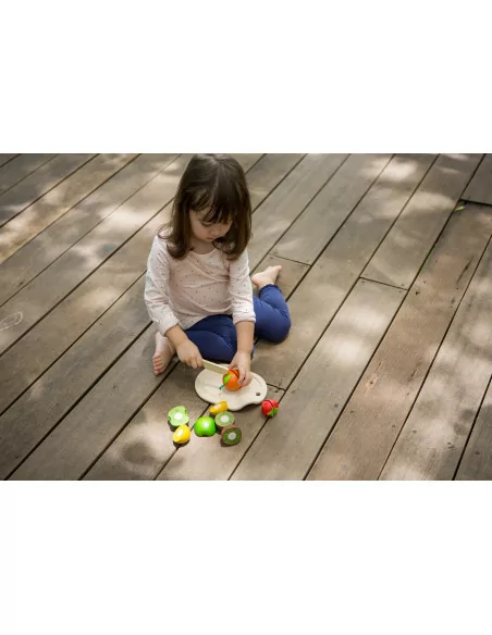 Owoce z deską do krojenia