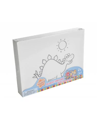 Malowanie na płótnie 20x15x3cm - Stegosaurus