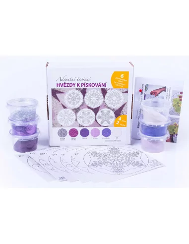 Zestaw mandali - Gwiazdki do piaskowania,...