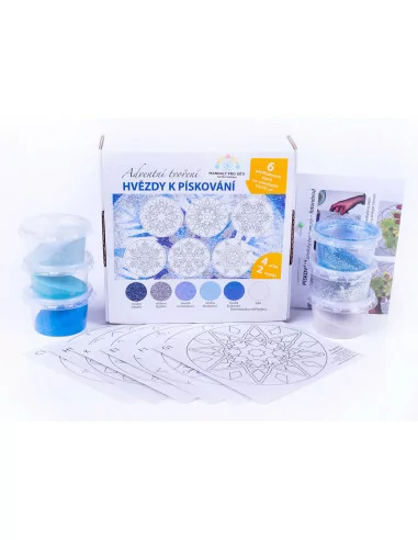 Zestaw mandali - Gwiazdki do piaskowania,...