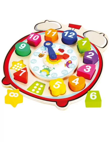 Drewniany sorter zegar