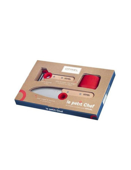 Dziecięcy zestaw kuchenny - nóż, skrobaczka i ochraniacz na palce