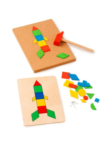 Toys for life - geomeryczne wzory - zabawa z młoteczkiem