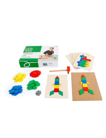 Toys for life - geomeryczne wzory - zabawa z młoteczkiem