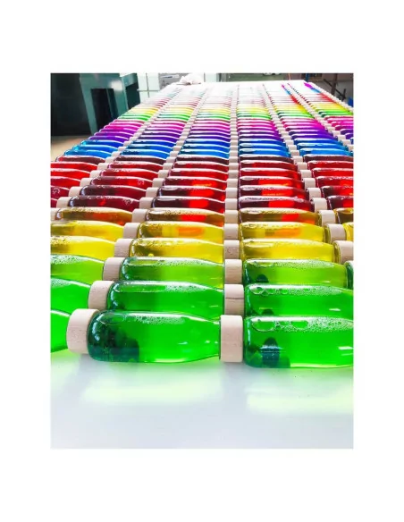 Sensoryczna wodna butelka - Turkusowa