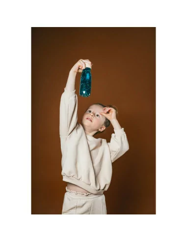 Sensoryczna wodna butelka - Turkusowa