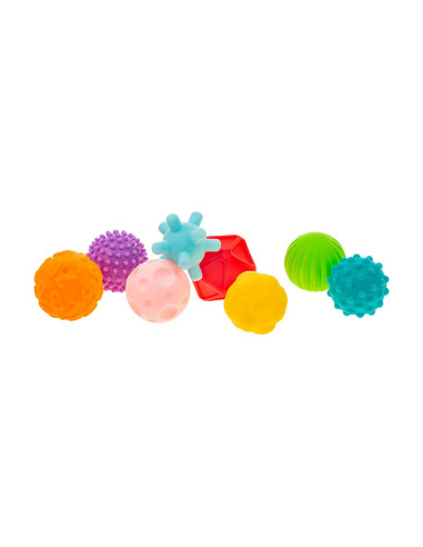 Akuku - Zestaw sensorycznych piłeczek, kolorowe, 8 sztuk