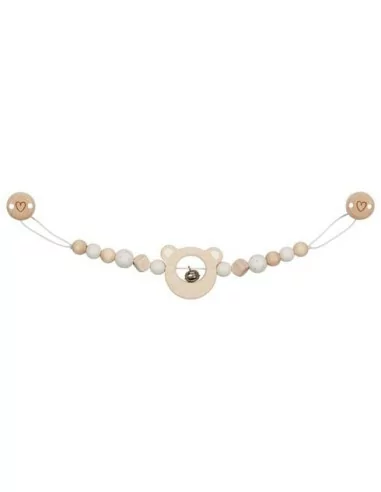 GOKI - łańcuszek do wózka - Miś i dzwoneczek