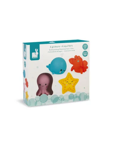 Hračka do vody - Mořská zvířátka, 4 ks