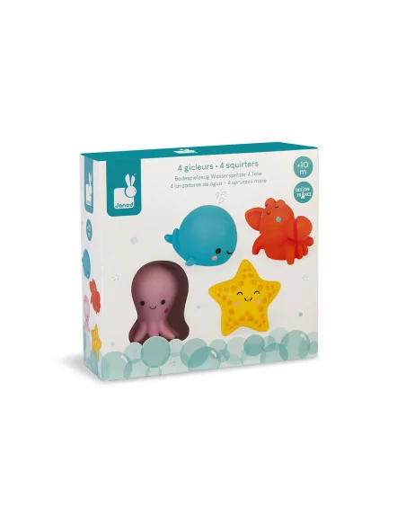 Hračka do vody - Mořská zvířátka, 4 ks