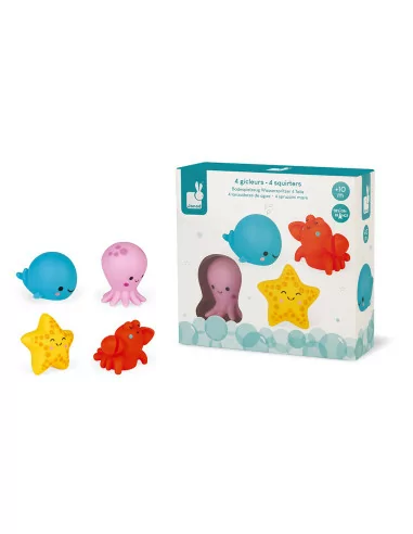 Hračka do vody - Mořská zvířátka, 4 ks