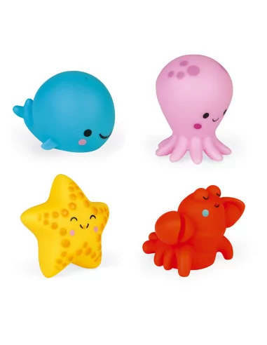 Hračka do vody - Mořská zvířátka, 4 ks