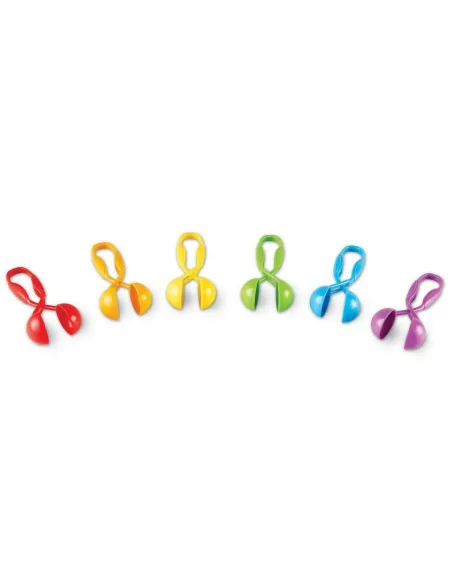 Pęseta ściskająca dla najmłodszych, 6 sztuk