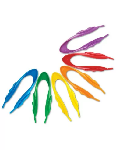 Kolorowe pęsety, 12 sztuk