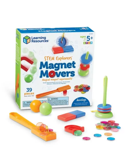 Eksperymenty magnetyczne - Magnet Movers, 39 sztuk