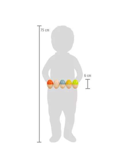 Grzechotki - jajka, 2 szt