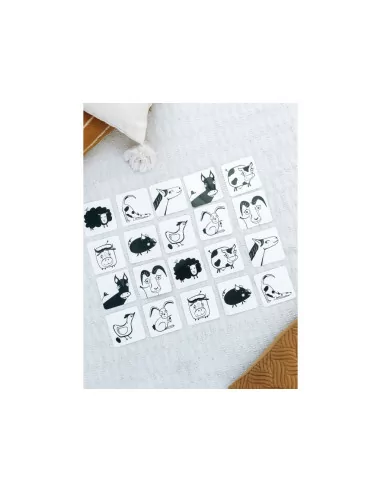 Kontrastowe memo - karty farma