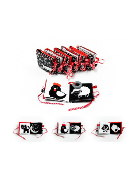 Kontrastowa materiałowa książeczka