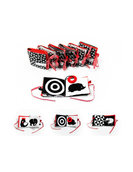 Kontrastowa materiałowa książeczka