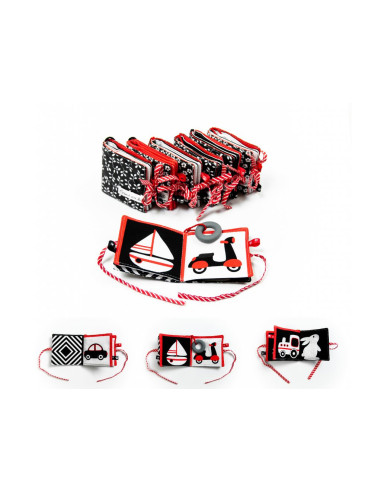 Kontrastowa materiałowa książeczka
