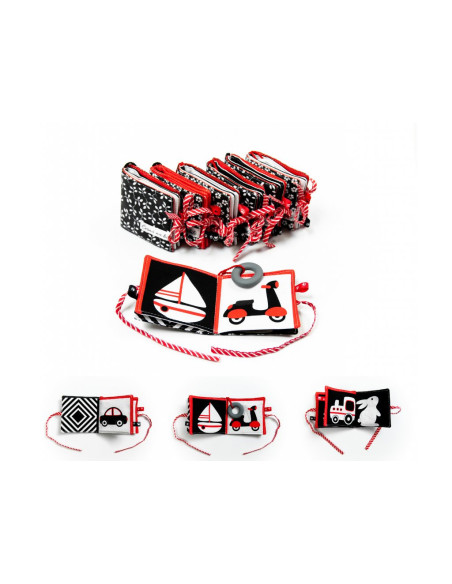 Kontrastowa materiałowa książeczka