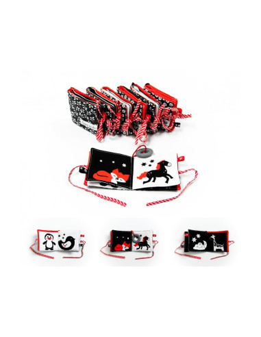 Kontrastowa materiałowa książeczka