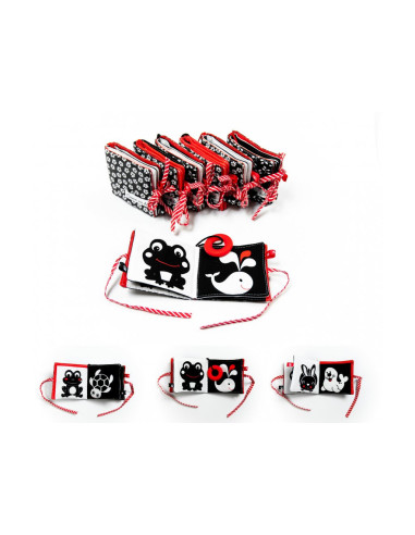 Kontrastowa materiałowa książeczka