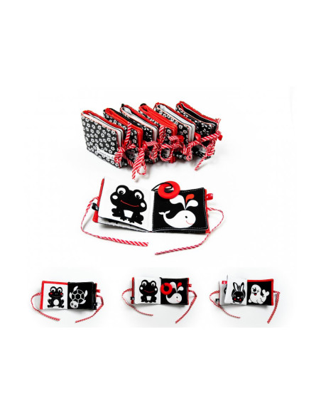 Kontrastowa materiałowa książeczka